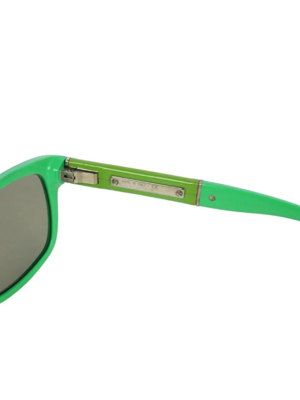 Chanel CC Logo Square Sunglasses Color Block Green Eyewear